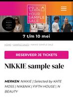 2 tickets nikkie sample sale 08/05, Tickets en Kaartjes, Twee personen