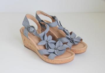 Gabor - NIEUW / sleehak sandalen / blauw / maat 5 = 38 beschikbaar voor biedingen