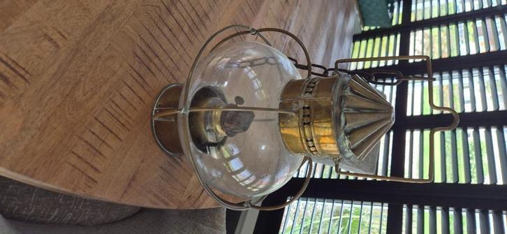 Koperen olielamp, Huis en Inrichting, Woonaccessoires | Etagères, Gebruikt, Ophalen