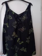 Zgan tankini top maat 58 zwart met groene vlinders, Ophalen of Verzenden, Zo goed als nieuw, Zwart, Bikini