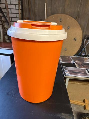 Davino Afvalemmer - Vintage Oranje beschikbaar voor biedingen