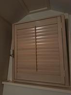 3 Mooie Houten Shutters, Ophalen, Beige, 50 tot 100 cm, Zo goed als nieuw