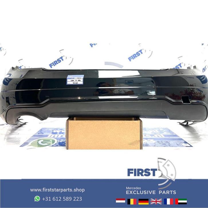 W204 AMG FACELIFT ACHTERBUMPER + DIFFUSER Mercedes C Klasse, Auto-onderdelen, Carrosserie en Plaatwerk, Bumper, Mercedes-Benz