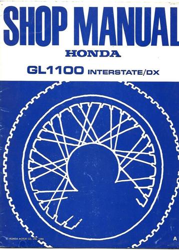 Honda GL1100 Interstate DX addendum shop manual  beschikbaar voor biedingen