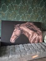 Canvas paarden poster, Ophalen, Zo goed als nieuw, Foto of Poster, 75 cm of meer