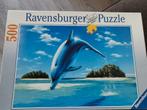 500 stukjes legpuzzel dolfijn, Hobby en Vrije tijd, Denksport en Puzzels, Ophalen of Verzenden, 500 t/m 1500 stukjes, Zo goed als nieuw