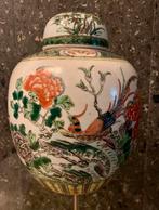 Een chinese famille verte gember pot met deksel, Antiek en Kunst, Antiek | Vazen, Ophalen