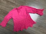 Meisjes top cyclaam gehaakt randen maat 116, Ophalen of Verzenden, Gebruikt, Meisje, Shirt of Longsleeve