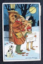 Ze maken nieuwjaarsmuziek, bij volle maan, in de sneeuw, Verzenden, 1920 tot 1940, Gelopen, Feest(dag)