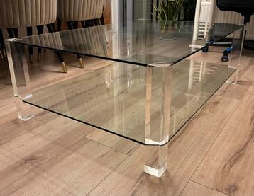 BOR-DESIGN MOOIE GLAZEN SALONTAFEL beschikbaar voor biedingen