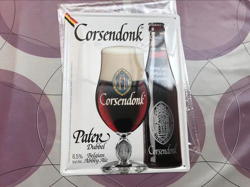 Corsendonk Pater reclamebord+ stoppentrekker/sleutelhanger, Verzamelen, Biermerken, Nieuw, Reclamebord, Plaat of Schild, Overige merken
