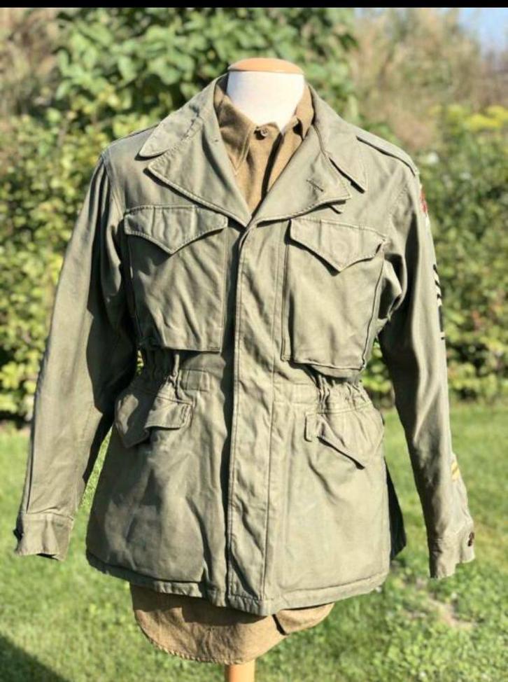 Ww2 us m43 jas en blouse matchend, Verzamelen, Militaria | Tweede Wereldoorlog, Landmacht, Kleding of Schoenen, Amerika, Ophalen of Verzenden