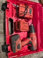 Hilti SF-22 A Schroefboormachine met Accu en Lader, Doe-het-zelf en Verbouw, Gereedschap | Boormachines, Gebruikt, Variabele snelheid