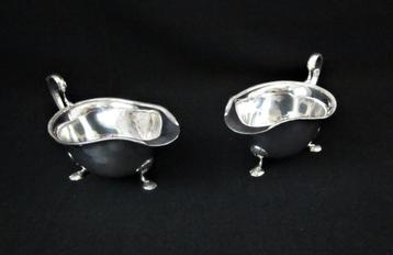 2 Sterling zilveren sauskommen set beschikbaar voor biedingen