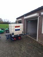 Watervat 1000 liter op 4 wielen met luchtbanden, Ophalen, Gebruikt