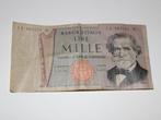 Bankbiljet Italië 1000 Lire 1969, Postzegels en Munten, Italië, Los biljet, Ophalen