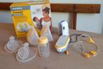 Medela handsfree dubbele borstkolf met handige accessoires, Ophalen of Verzenden, Zo goed als nieuw, Borstkolf