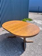 Vintage eettafel eiken rond uitschuifbaar, Ophalen, Gebruikt, C, Rond
