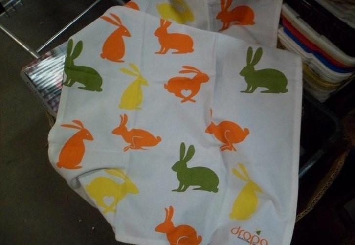 PARTIJ THEEDOEK DROPA KONIJN 50X70CM ( PASEN ), Diversen, Pasen, Nieuw, Ophalen of Verzenden