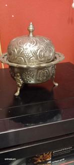 Marokkaanse Pot/Schaal Antiek look Zilverkleurig, Antiek en Kunst, Ophalen of Verzenden