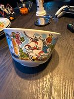 Vintage Schaal met Kindertekeningen, Huis en Inrichting, Woonaccessoires | Schalen en Manden, Gebruikt, Porselein of Keramiek