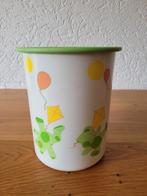 Vintage Tupperware container met Tiwi beer 1.25 liter, Ophalen of Verzenden, Zo goed als nieuw, Groen, Bus of Trommel