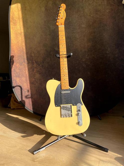 Squier 40th Tele Vintage Edition, Muziek en Instrumenten, Snaarinstrumenten | Gitaren | Elektrisch, Zo goed als nieuw, Fender