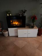 Open haard, kachel met kastjes. Sierhaard met meubel, Huis en Inrichting, Haarden, Ophalen, Zo goed als nieuw, Vrijstaande haard