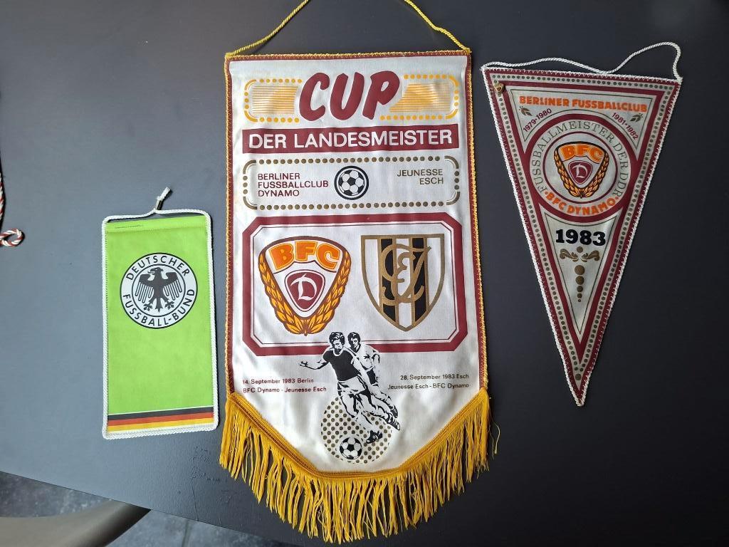 Fanion, wimpel, pennant. BFC Dynamo, Berlin . 3 stuks, Verzamelen, Sportartikelen en Voetbal, Zo goed als nieuw, Vaantje of Sjaal