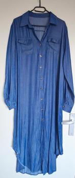 Denim kleur midi overhemd jurk maat 44., Kleding | Dames, Blauw, Maat 42/44 (L), Ophalen of Verzenden, Zo goed als nieuw