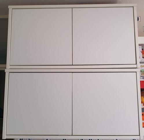 4 witte Ikea Effektiv hangkasten, Huis en Inrichting, Kasten | Wandmeubels, Zo goed als nieuw, Minder dan 100 cm, Minder dan 150 cm