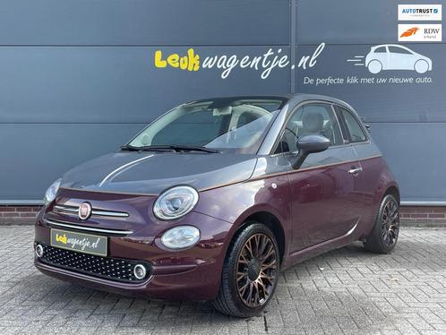 Fiat 500 C 1.2 Collezione Cabrio *carplay *navi *duotone *16, Auto's, Fiat, Bedrijf, Te koop, 500C, ABS, Airbags, Airconditioning