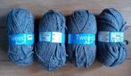 Zeeman Tweed blauw 4 bollen wol breigaren, Hobby en Vrije tijd, Breien en Haken, Ophalen of Verzenden, Nieuw, Breien of Haken
