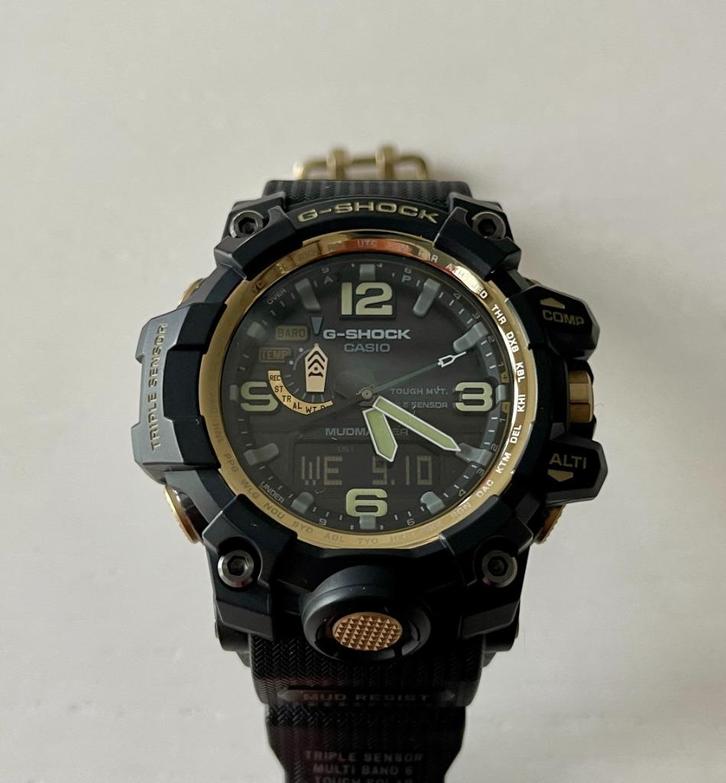 G-Shock Mudmaster, zwart met goud, GWG-1000GB-1AER, Sieraden, Tassen en Uiterlijk, Horloges | Heren, Gebruikt, Polshorloge, Casio