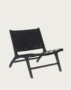GRAAG RUILEN voor bruin: Kave Home Calixta fauteuil zwart, Huis en Inrichting, Stoelen, Ophalen, Zwart, Leer, Zo goed als nieuw