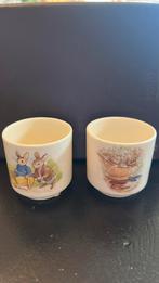 Royal Doulton Bunnykins eierdopjes 2 stuks, Huis en Inrichting, Keuken | Servies, Overige typen, Ophalen of Verzenden, Zo goed als nieuw