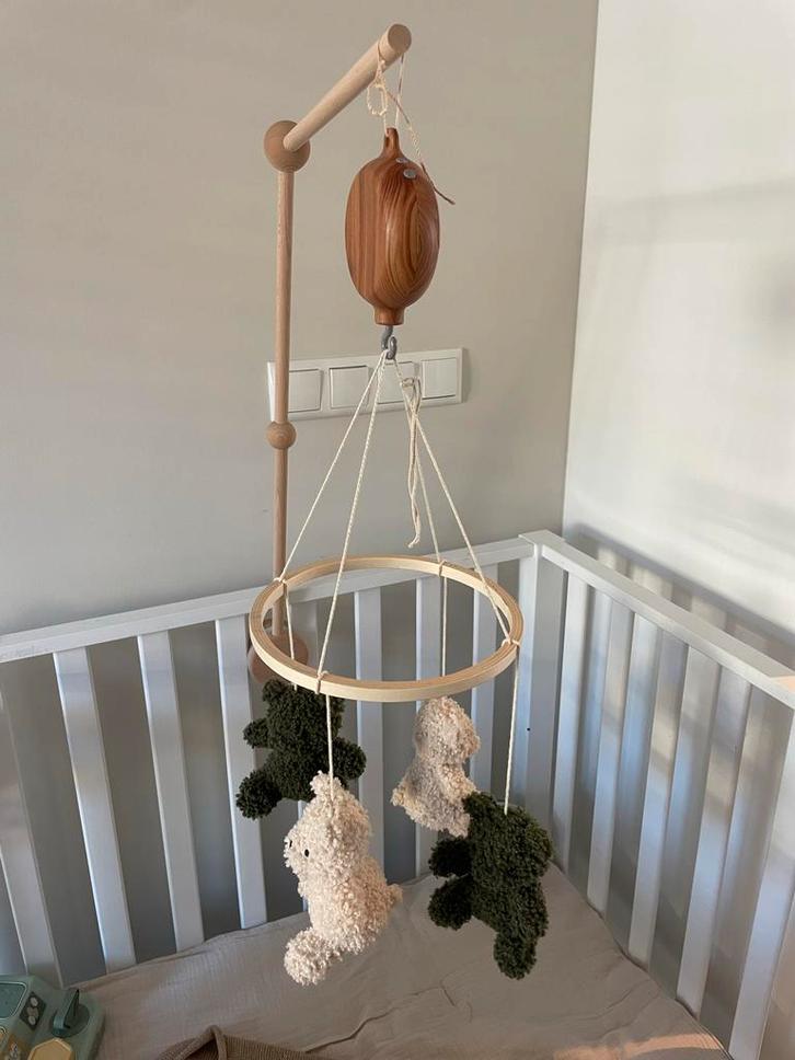 Jollein Boxmobiel Beertjes - Zo Goed Als Nieuw!, Kinderen en Baby's, Speelgoed | Babyspeelgoed, Zo goed als nieuw, Mobiel, Met geluid