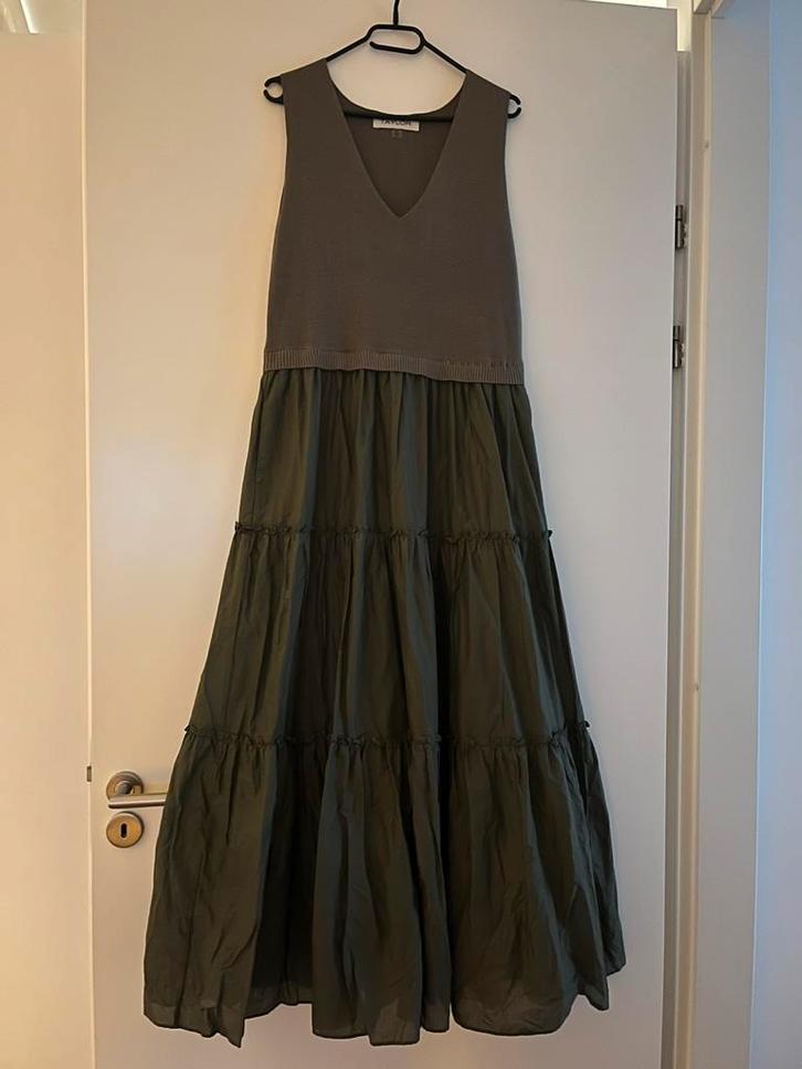 ZGAN! Mooie maxi jurk van Taylor maat XL!, Kleding | Dames, Jurken, Zo goed als nieuw, Maat 46/48 (XL) of groter, Groen, Onder de knie