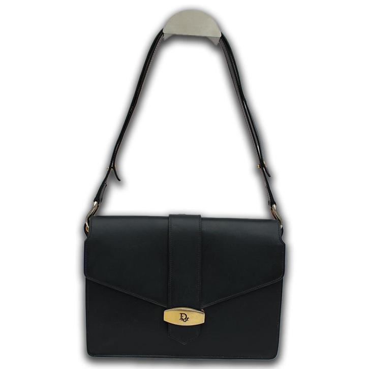 Dior vintage flap bag donkerblauw, Sieraden, Tassen en Uiterlijk, Tassen | Damestassen, Gebruikt, Schoudertasje, Blauw, Verzenden