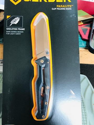 Gerber Paralite Folder, zwart en goud, zakmes NIEUW  beschikbaar voor biedingen