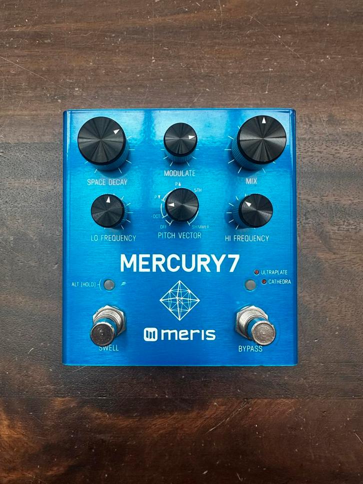 Meris Mercury 7 reverb gitaar pedaal, Muziek en Instrumenten, Effecten, Zo goed als nieuw, Reverb, Ophalen of Verzenden