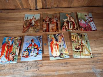 8 klassieke sinterklaas kaarten samen  beschikbaar voor biedingen