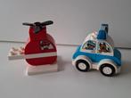 Duplo brandweer helikopter en politieauto. Samen 5,00, Kinderen en Baby's, Speelgoed | Duplo en Lego, Ophalen of Verzenden, Zo goed als nieuw