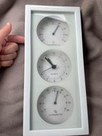 Binnenthermometer met Hygrometer en Klok, Ophalen of Verzenden, Zo goed als nieuw, Binnenthermometer