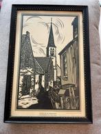 Frans Bosen - Straatje te Zandvoort, Antiek en Kunst, Kunst | Etsen en Gravures, Ophalen of Verzenden