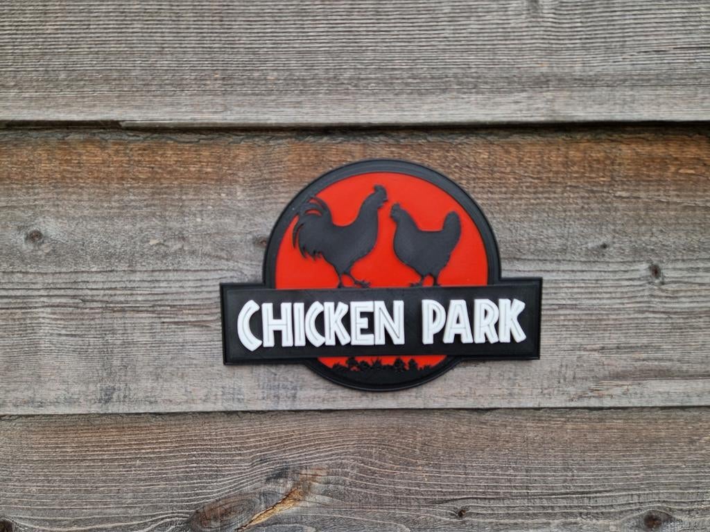 Chicken Park Kippenhok Decoratie - 21 x 15 cm, Ophalen of Verzenden, Nieuw, Overige typen