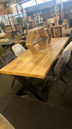Eettafel mangohout rechthoekig (outlet), Ophalen, Zo goed als nieuw