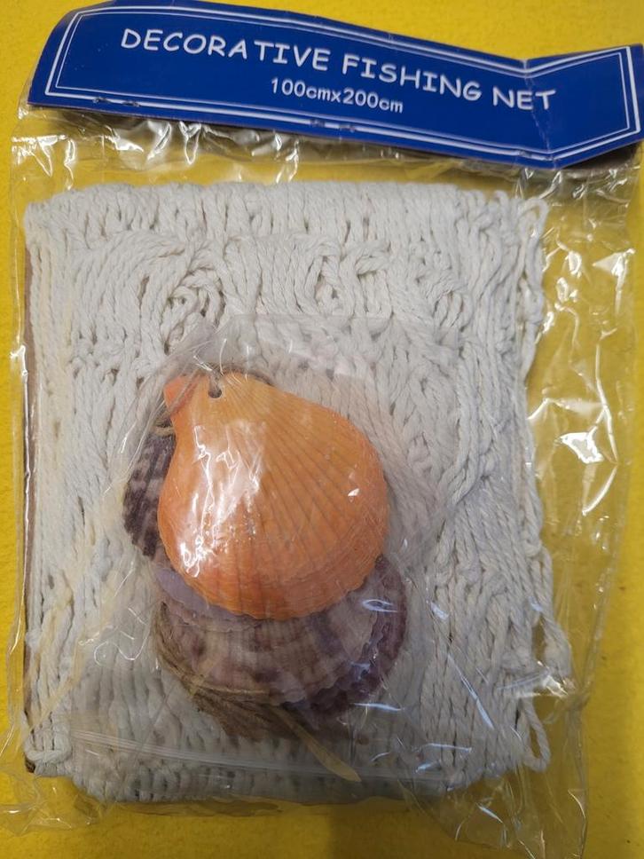 Decoratief Visnet 100x200cm, Huis en Inrichting, Woonaccessoires | Wanddecoraties, Nieuw, Ophalen of Verzenden