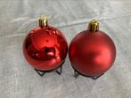 Veel kerstballen rood 6cm kunststof, Ophalen of Verzenden, Zo goed als nieuw