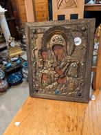 Oude ikoon 27x34 cm.  €150., Antiek en Kunst, Antiek | Religie, Ophalen